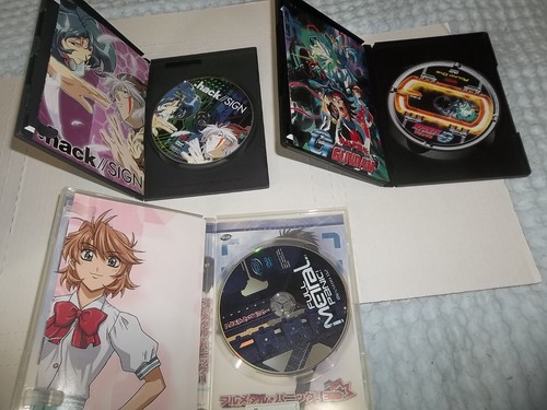 lot of 3 anime dvd's full metal panic gundam hack sign - Picture 7 of 7