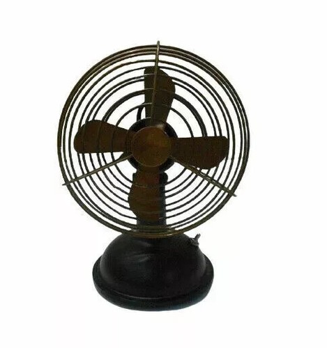 Brass Fan Collectible Vintage Decorative Antique Finish Working Table Fan