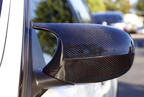 REAL CARBON FIBER MIRROR CAPS - BMW E90 E91 E92 E93 E81 E82 LCI REPLACEMENT