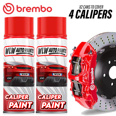 X2 hitzebeständiger Aerosol-Sprüh-Messschieber Kaliberlack BREMBO Tiziano rot glänzend