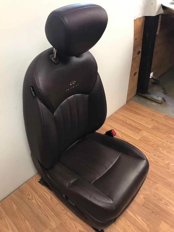 Asiento de pasajero de cuero marrón para Infiniti Ex35 2008-2009 OEM envío gratuito Foto 3 de 4