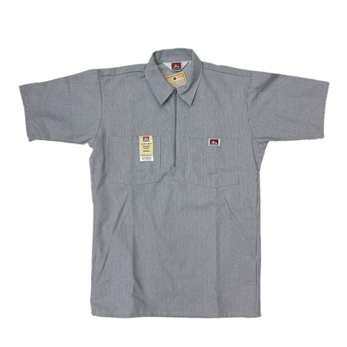 Ben Davis Short Sleeve Striped 1/2 Zip Shirt - Picture 48 of 85