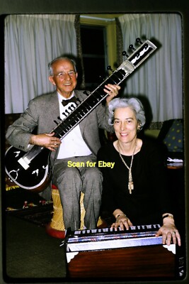 Man and Woman with Instruments in 1966, Kodachrome Slide aa 8-13b