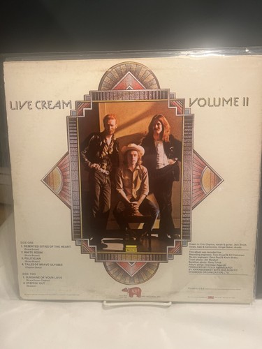 Classic Cream 3 LP Bundle!Disraeli Gears.Cream Live Volume 1 And 2 On RSO Label. - Picture 6 of 13