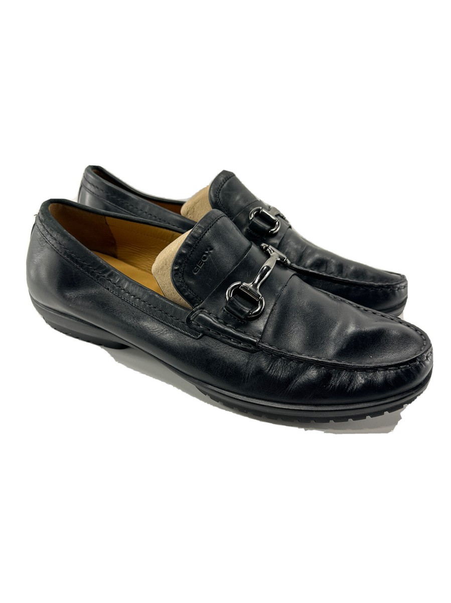 Geox Moner Mens Bit Loafer Driving Mocs Size 44 US 11 Casual Dress Black Leather Geox Men main image 3