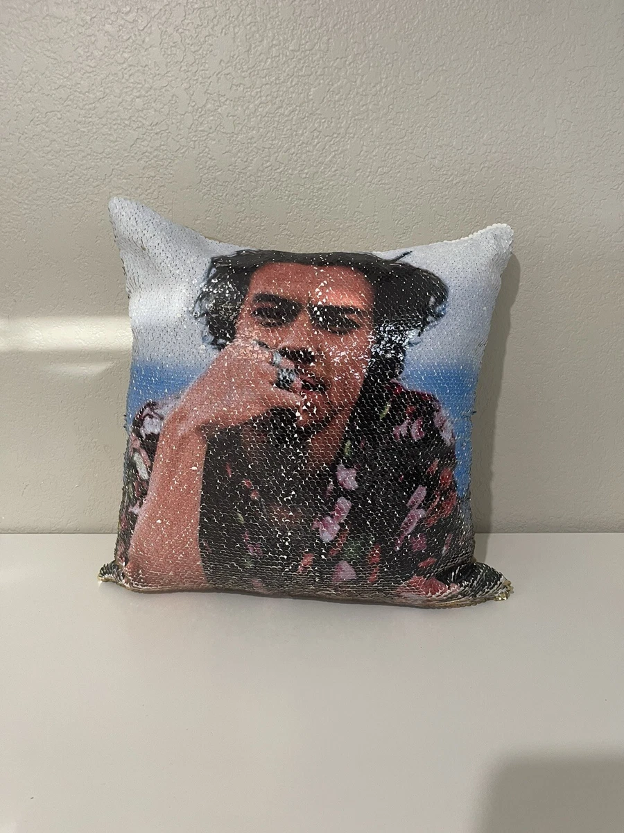 Harry styles sequin clearance pillow