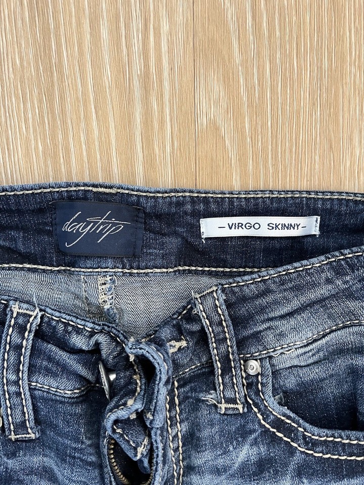 HM 25S SLIP-ON IN BLUE DENIM AND BROWN LAMBSKIN main image 0