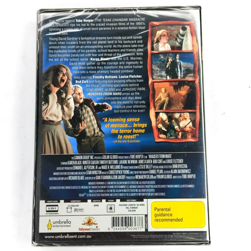 Invaders from Mars - DVD 1986 - Movie Region Free New Sealed - Image 2 of 2