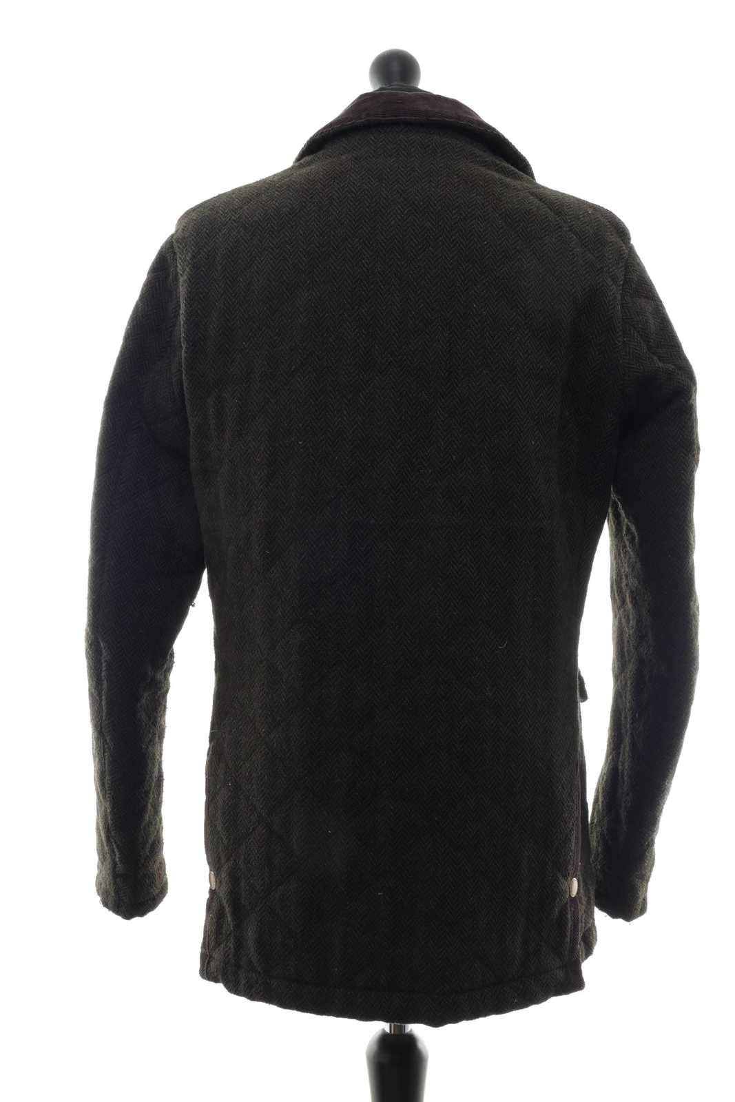 Barbour Men's Wool Jacket Stable M Green Olive Light Single Row With Mohair eBay