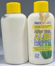  2 PACK  MISSING LABEL Face Values After Sun Aloe, 2 oz. - Packaging May Vary
