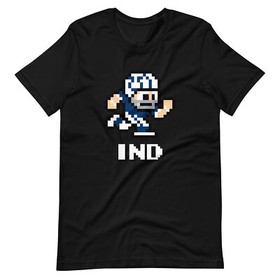 Indianapolis Colts NES Football Player 8-bit Tecmo Super Bowl Nintendo T-Shirt