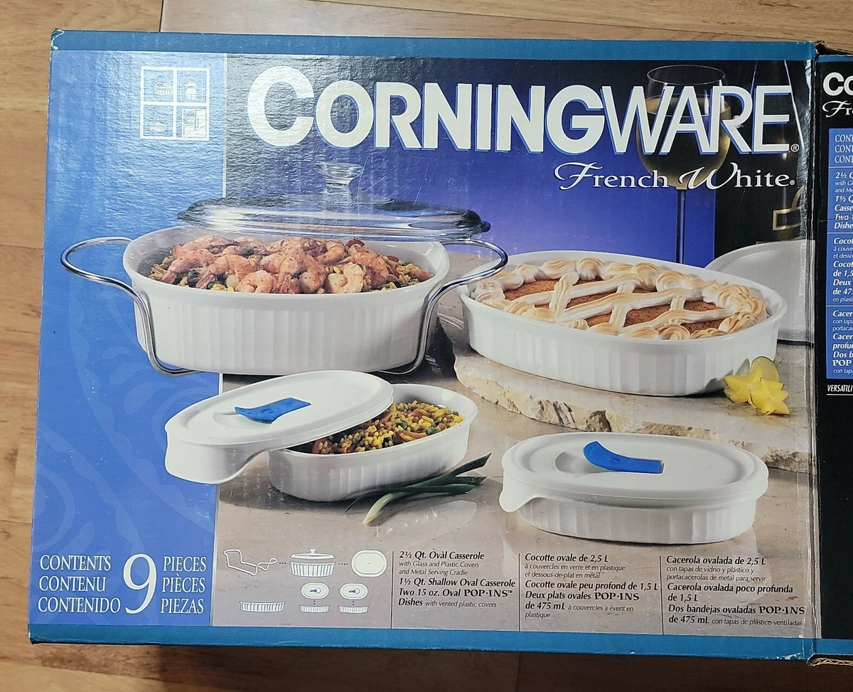 Corningware french top white set