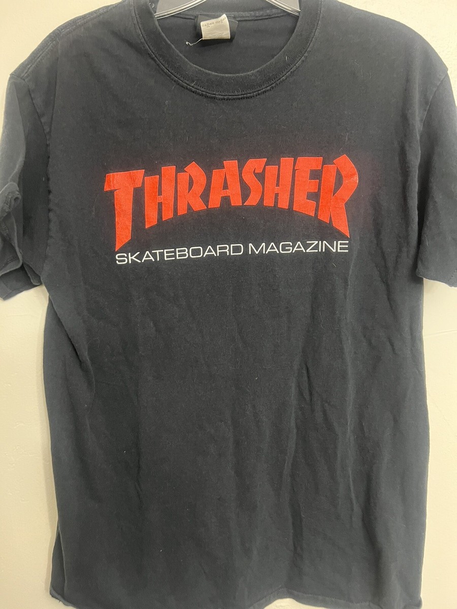 Vintage Thrasher Magazine Skateboarding Skate Classic Logo T Shirt