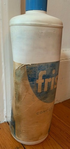 vtg 1959 Amway FRISK bottle advertising antique retro mcm LOC label sign logo - 第 3/7 張圖片