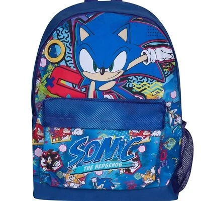 SONIC THE HEDGEHOG Kinder Jungen Mädchen Rucksack | Premium Schulrucksack mit Bo...