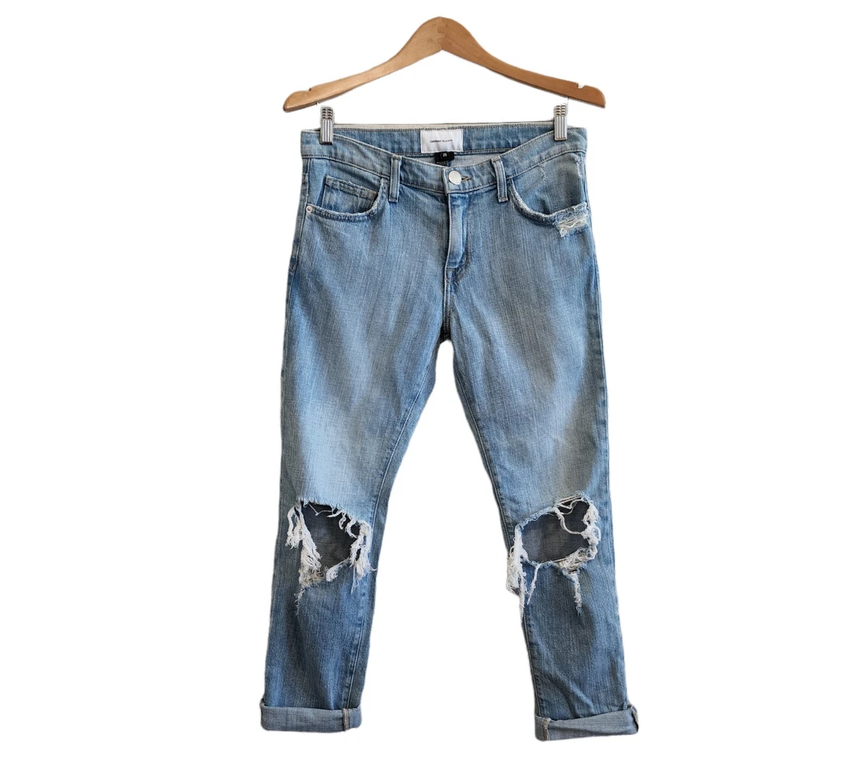 Current elliott store distressed jeans