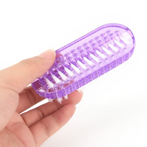 Plastic Nail Cleaning Scrubbing Brush Double Sided Hand Nail Brush CJC$i - Picture 5 of 9