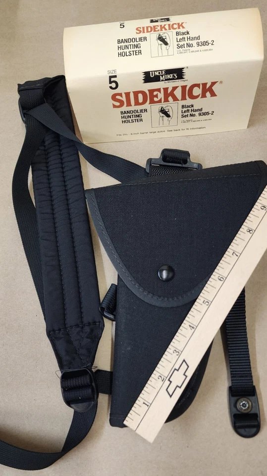 Uncle Mike's LH Black Bandolier / Hip Holster 3.75"-6" bbl S&W M&P9 5906  9305-2 - Image 3 of 4