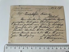 Mitteilung 1907 Foto-Fa. C. Wellhausen Frankfurt/Main, Ruderclub Nassovia Höchst