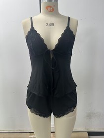Women's Sexy-Lingerie Pajamas Shorts Camisole Lace Nightwear Sleepwear Underwear