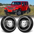 全新设计 7 英寸圆形 LED 车头灯光环转向信号 DRL 适用于吉普 JK TJ LJ CJ