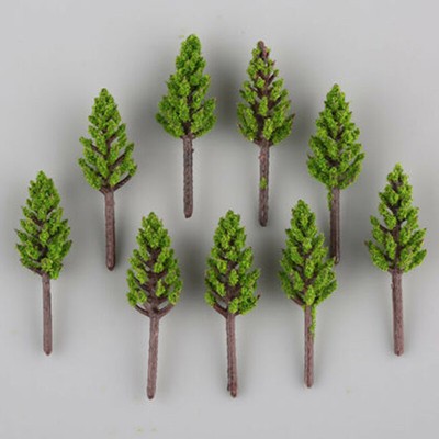 US 100pcs Model Pine Trees Deep Green For N Z Scale Building Street Layout 38mm US 100pcs Model Pine Trees Deep Green For N Z Scale Building Street Layout 38mm
