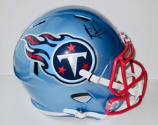 VINCE YOUNG AUTOGRAPHED FULL SIZED FOOTBALL HELMET (TITANS) - PSA DNA!