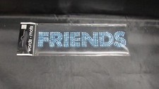 Words-Mots Blue Beaded Word Friend 5 1/4" x 1 1/4" NIP
