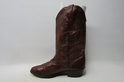 Dan Post Mens Size 10 EW Brown All Leather Western Cowboy  display picture 1