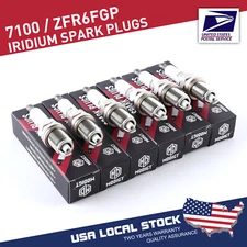 Fit NGK Iridium Set Of 6 Spark Plugs ZFR6FGP 7100 for BMW Dodge Jeep OEM Quality