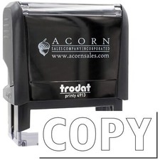 Large Self-Inking Outline Copy Stamp Size 7/8" Tall x 2-1/4" Wide