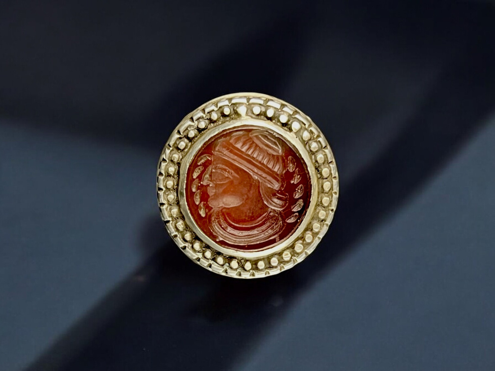 Orient Turkmen solid silver carnelian signet ring… - image 7