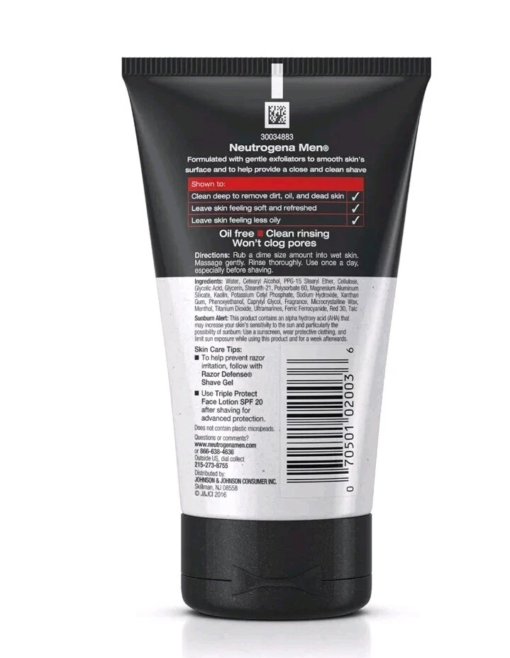 New Neutrogena Razor Defense Face Scrub 4.2 oz - Image 4 of 4