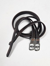 Staffa in pelle 54" avvolta in vitello, senza elastico, nucleo in nylon-marrone