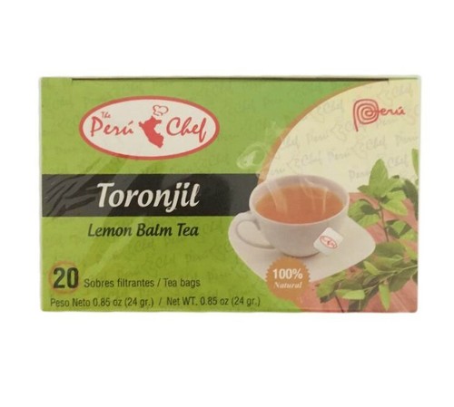 2 Boxes Peru Chef Lemon Balm Tea anxiety help/ Te de Toronjil 100%Natural - Bild 1 von 4