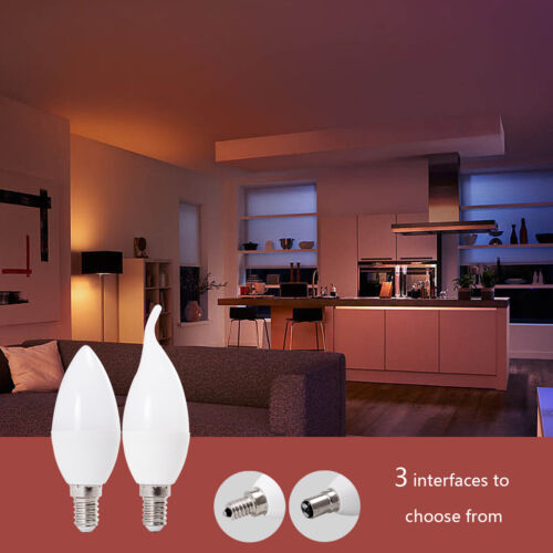 5W Dimmable E14 E12 B15 LED Chandelier Candle Light 220V 240V Bulb White Lamp AU - Picture 8 of 14