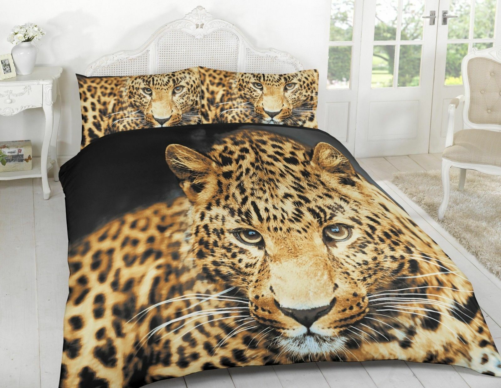 3D LUXURY ANIMAL PRINTED DUVET QUILT BEDDING COVER SETS PILLOW CASES