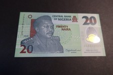 NIGERIA 2005-2006 POLYMER ISSUE, 20 NAIRA P34u?, 2025 - 7 SERIAL NUMBER - UNC