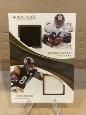 2017 Panini Immaculate Jerome Bettis Hines Ward Dual Game Worn Jersey #DU-28 /99