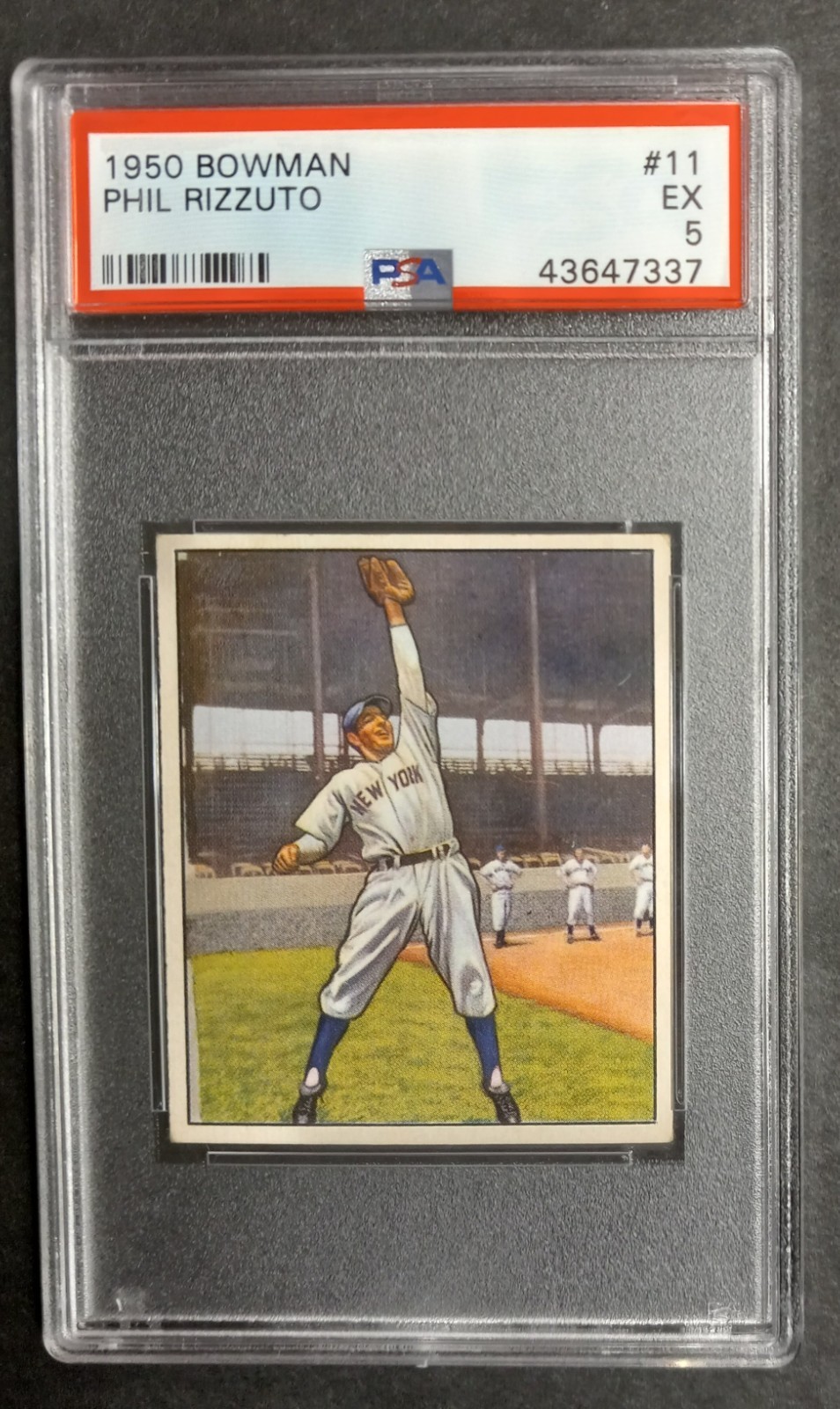 1950 Bowman - #11 Phil Rizzuto - MVPw - PSA 5 EX