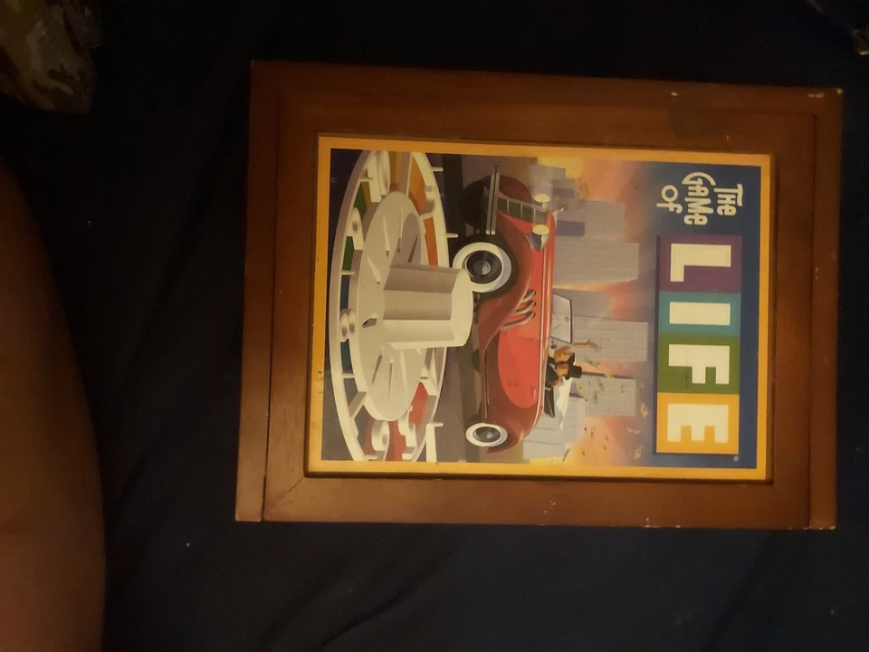 Vintage 2007 the Game of Life Board Game Wooden Box Bookshelf Edition - Image 2 of 4