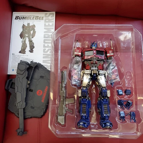 ThreeZero Transformers Optimus Prime DLX Figure Bumblebee Movie Figure