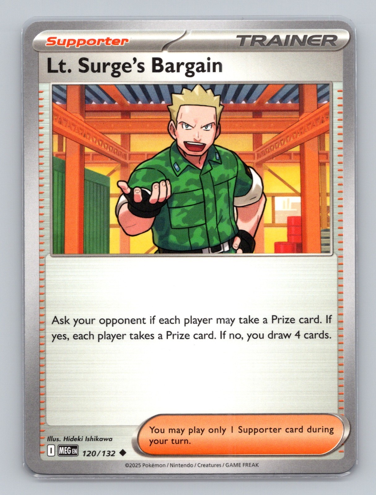 Lt. Surge's Bargain 120/132 Uncommon Mega Evolution MEG EN Pokemon Base Set TCG