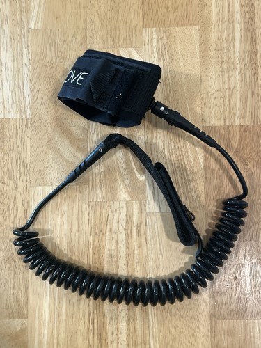 Body Glove SUP Paddle Board Coiled Cord Ankle Strap Leash Black Nice Used Cond