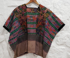 Vintage Guatemalan Huipil Blouse Handwoven Embroidered Boho Ethnic Top
