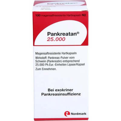Pankreatan 25.000 Magensaftresistente Hartkapseln 100St - PZN 6890035