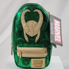 Loungefly Marvel Loki Metal Drip Pencil Case Backpack Purse Attachment New NWT