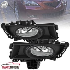 Fog Lights Fits 2007-2009 Mazda 3 Sedan 4dr Clear Driving Bumperswitchwirings Fog Lights Fits 2007-2009 Mazda 3 Sedan 4dr Clear Driving Bumperswitchwirings