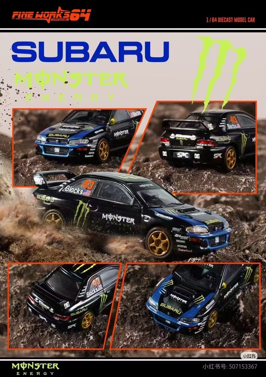 Fine Works 1/64 Ken Block Subaru Impreza WRX STI #43 Monster