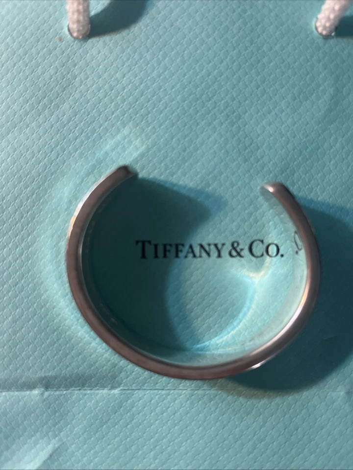 Tiffany  & Co. 1997 925 Sterling Silver 1837 Collection Cuff Bracelet - Image 3 of 4